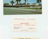 Goff Motel Postcard Receipt Business Card Dixie Highway US 1 Melbourne F... - $18.81