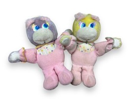2 Vtg 1989 Baby Turtle Tots Plush Pink Purple Yellow Mattel Stuffed Toys... - £15.10 GBP