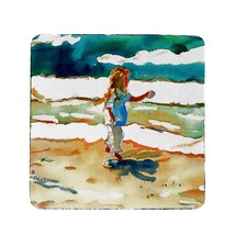 Betsy Drake Girl at the Beach Coaster Set of 4 - £27.24 GBP