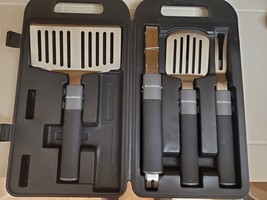 Brookstone Limited Edition Vintage Executive Bbq Tool Set w/ Storage Case New - $29.33