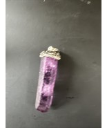 Natural Amethyst Gemstone Single Terminated Point Pendant - £10.97 GBP
