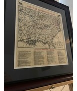 Chronological Map of Civil War Battlefields in an Elegant Frame - £45.63 GBP