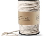 Macrame Cord, 3Mm X 220 Yd (About 200M) Natural Cotton Soft Unstained Ro... - $19.99