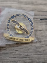 Vintage Bald Eagle USPS Hawkeye District Eagle PCC Tri-State Metal Lapel Pin New - £2.67 GBP