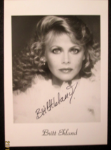 BRITT EKLAND: (ORIGINAL SIGN AUTOGRAPH 7X4 PHOTO) - $103.95