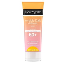 Neutrogena Invisible Daily Defense Sunscreen Lotion, Broad Spectrum SPF 60+, Oxy - £21.57 GBP