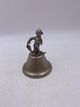 Vintage Pewter Clown Bell Umbrella Posing Clown Top Read Spots And Paper Clip - £8.87 GBP