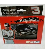 Dale Earnhardt NASCAR 2 decks playing cards in metal case, cards unopened - $345.71 MXN