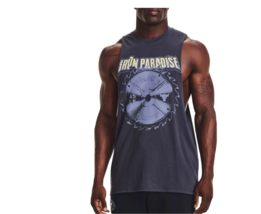 Under Armour Project Rock TankTop Mens Iron Paradise Blade Tempered Stee... - £15.73 GBP