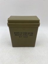 Military Green First Aid Kit Case Insert Plastic Flip Top NO CONTENTS EM... - $14.00