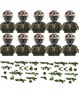 10PCS Military Building Blocks Solider Figures Toys Weapons Guns QKL-A-Gun - $627.05 MXN