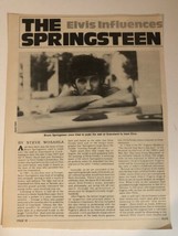 Bruce Springsteen Vintage Elvis Presley Magazine Article 1 page - $6.92