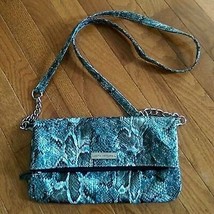 Sofia Vergara Faux Snakeskin Fold Over Shoulder bag Handbag - £11.21 GBP