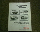 1997 Isuzu LV Propriétaires Référence Livre Service Réparation Shop Manu... - £18.94 GBP