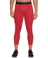 Nike Pro Dri-Fit 3/4 Length Fitness Tights University Red Men Size Small... - €21,39 EUR