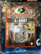 Mossy Oak ~ Mens 2-Pack Tanks A-Shirts Undershirts 100% Cotton ~ L (42-44) - £10.37 GBP