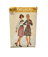 1970s Shirtwaist Dress Size 20 1/2 Bust 43 Simplicity Pattern 5238 Vinta... - £4.59 GBP