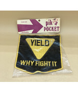 Iron-On Patch By Pik A Pocket Rayberg SupplyCo Hippie 6” Yield Why Fight It - £16.80 GBP