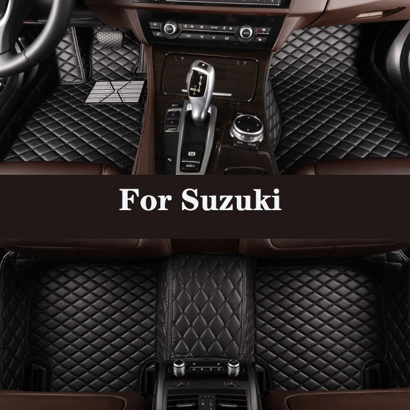 Full Surround Custom Leather Car Floor Mat For Suzuki Kizashi Swift Vitara SX4 - £71.27 GBP