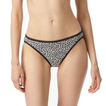 MSRP $58 Michael Kors Women Mini Leopard Classic Bikini Bottoms Black Size XS - £8.71 GBP