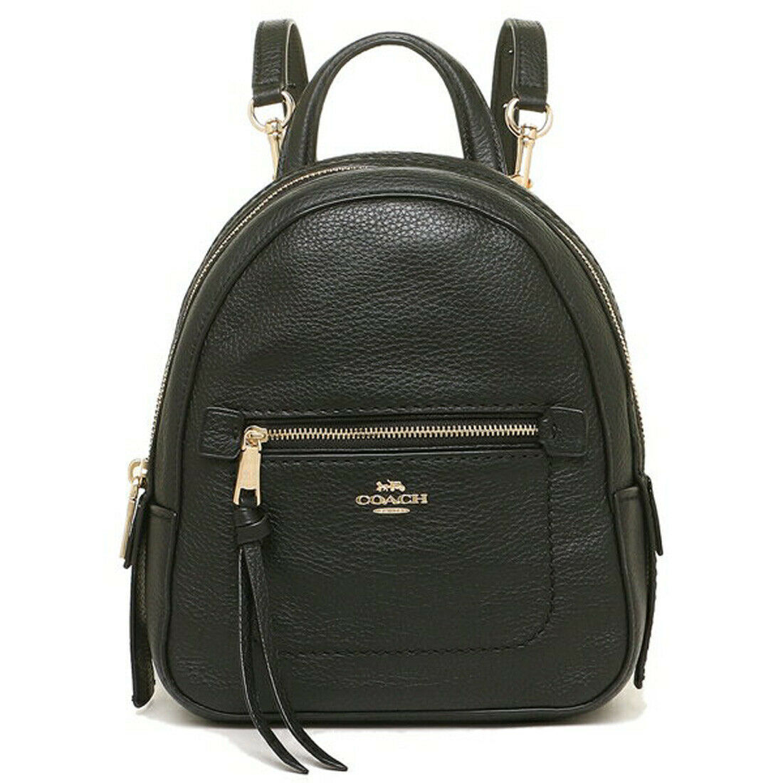 NWT COACH Andi Backpack Small Cute Crossbody Shoulder Bag Black Gold F30530 NEW - $127.71