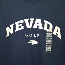 NWT University of Nevada Reno Wolf Pack Golf Navy Blue Tee Shirt Men Adult Small - £14.71 GBP