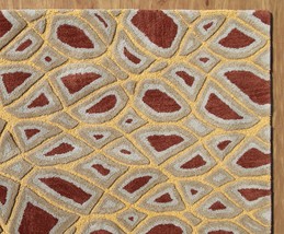 Gold Modern Style Loop Cut Woolen Area Rug Carpet - 9&#39; x 12&#39; - $799.00
