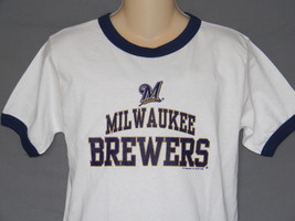 Milwaukee Brewers T-Shirt White Boys Youth Size M 10/12 L 14/16 MLB Baseball NEW - £10.10 GBP