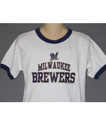 Milwaukee Brewers T-Shirt White Boys Youth Size M 10/12 L 14/16 MLB Base... - £10.17 GBP