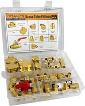 48Pcs 1/4&quot; Npt Brass Pipe Fittings Assortment Kit, 90, 48Pcs Assortment Kit - $85.95