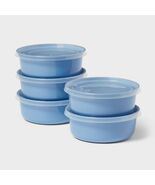 Room Essentials Plastic Round Meal Prep Food Storage Containers Blue 10pc - $232.57 MXN