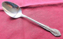 Utica Stainless Soup Spoon Saranac Pattern Korea #108469 7.25&quot; Glossy Fl... - $5.93