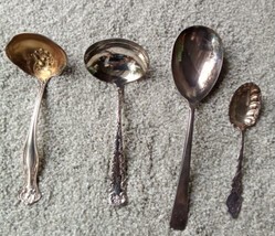 SET OF 4 ROGERS SPOONS ASSORTED - £15.64 GBP