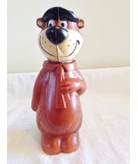 Vtg Hanna Barbera Plastic Blow Mold Yogi Bear Coin Bank - $301.64 MXN