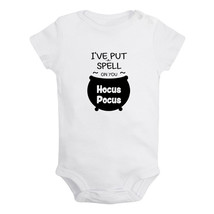 I&#39;ve Put a Spell On You Hocus Pocus Funny Baby Bodysuits Infant Newborn Rompers - £8.20 GBP