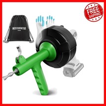 Eco-Friendly 25 FT Drain Snake with Automatic Feeding - Clear Clogs Fast - $52.46