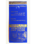 Morehead State College  Kentucky 30 Stick Matchbook Cover Johnson Camden... - $2.00