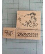  Stampin Up Friendship Warms The Heart Rubber Stamp Set  - £4.78 GBP