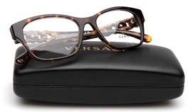 New Versace MOD.3306 108 Havana Eyeglasses Frame 54-17-140mm B40mm Italy - £95.98 GBP