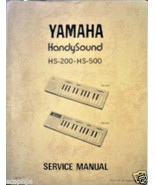 Yamaha HS-500 HS-200 HandySound Mini Keyboards Original Service Manual Book - $56.09 CAD