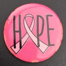 Breast Cancer Awareness Hope Pink Ribbon Pin Button Pinback - £8.61 GBP