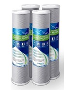 Set of 4, Coconut Shell Carbon Block Water Filters, 5 Micron Cartridges - $83.16