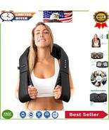 Shiatsu Back and Neck Massager with Heat - 8 Roller Balls for Deep Tissu... - $94.76 CAD