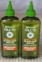 2 Pack Garnier Fructis Sleek &amp; Shine GLASS HAIR WATER Rinse-Out 180 ml - £6.38 GBP