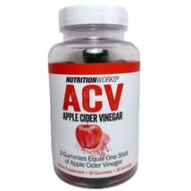 60 Apple Cider Vinegar Gummies NutritionWorks ACV 500mg per serving EXP 12/23 - £8.55 GBP