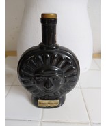 Vintage Peruvian black glass liquor bottle Decanter - $19.80