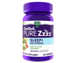 PURE Zzzs Sleep + De-Stress Melatonin + Ashwagandha Sleep Aid Gummies60.0ea - $40.99