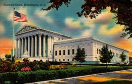 Postcard Super SALE- Supreme Court Washington DC-LINEN 1948-bk44 - £1.18 GBP