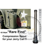 Vintage USMC Type Flexible Spout Nozzle HIGH FLOW Metal Gas Jeep Jerry C... - $90.48 CAD