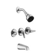 Glacier Bay Aragon 3-Handle Tub &amp; Shower Faucet - $1,102.23 MXN